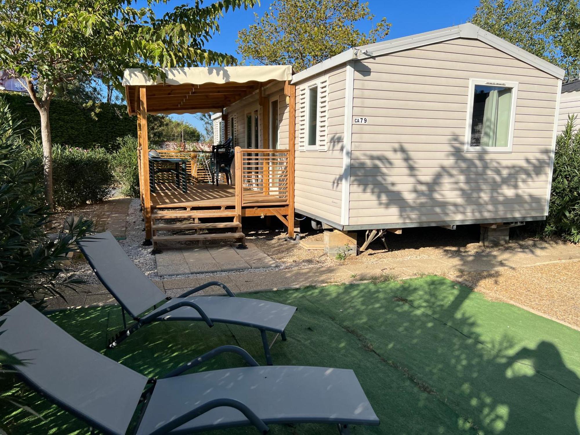 Mobilhome La Carabasse Vias Plage Kültér fotó