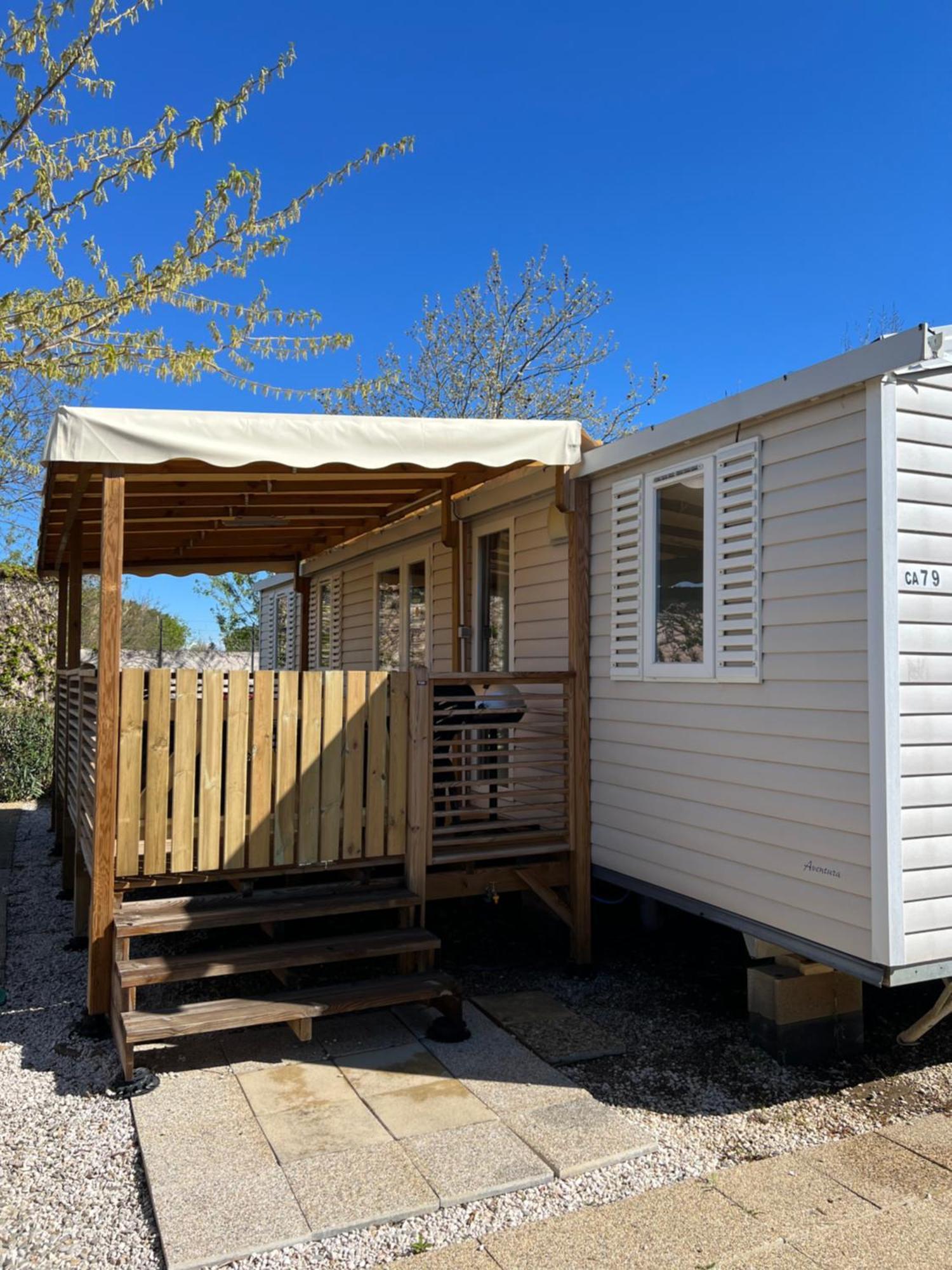Mobilhome La Carabasse Vias Plage Kültér fotó